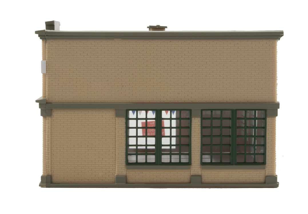 Walthers HO 1/87 Wallschlager Motors Auto Dealership ASSEMBLED PAINTED Structure - ModelsPower