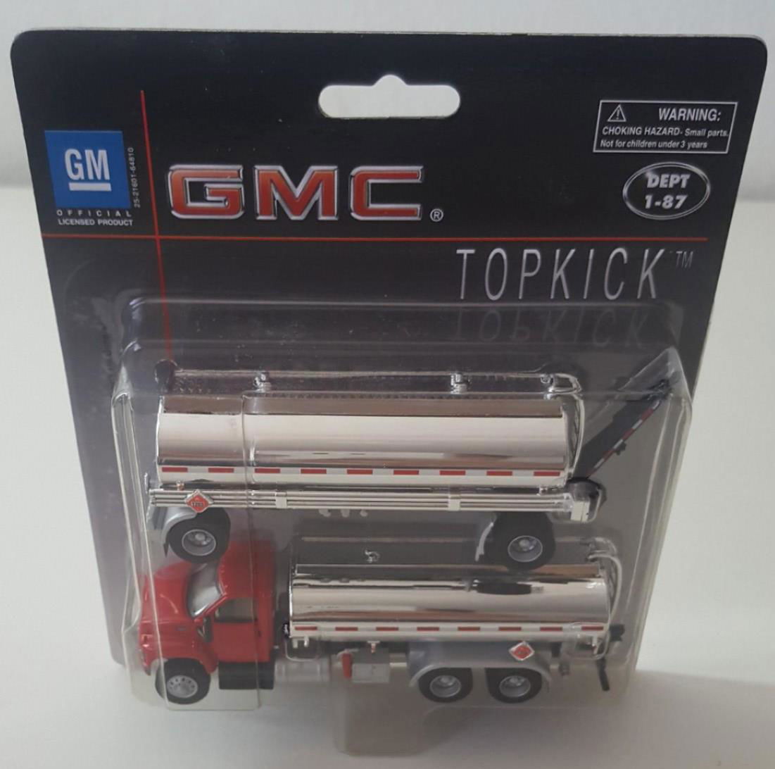 BOLEY Dept 1-87 HO Scale 301816 GMC TOPKICK TANK TRUCK Trailer Chrome Gas Tanks - ModelsPower