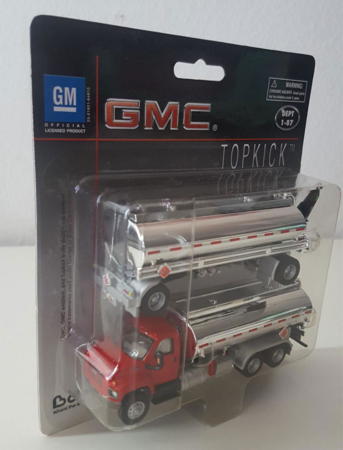 BOLEY Dept 1-87 HO Scale 301816 GMC TOPKICK TANK TRUCK Trailer Chrome Gas Tanks - ModelsPower