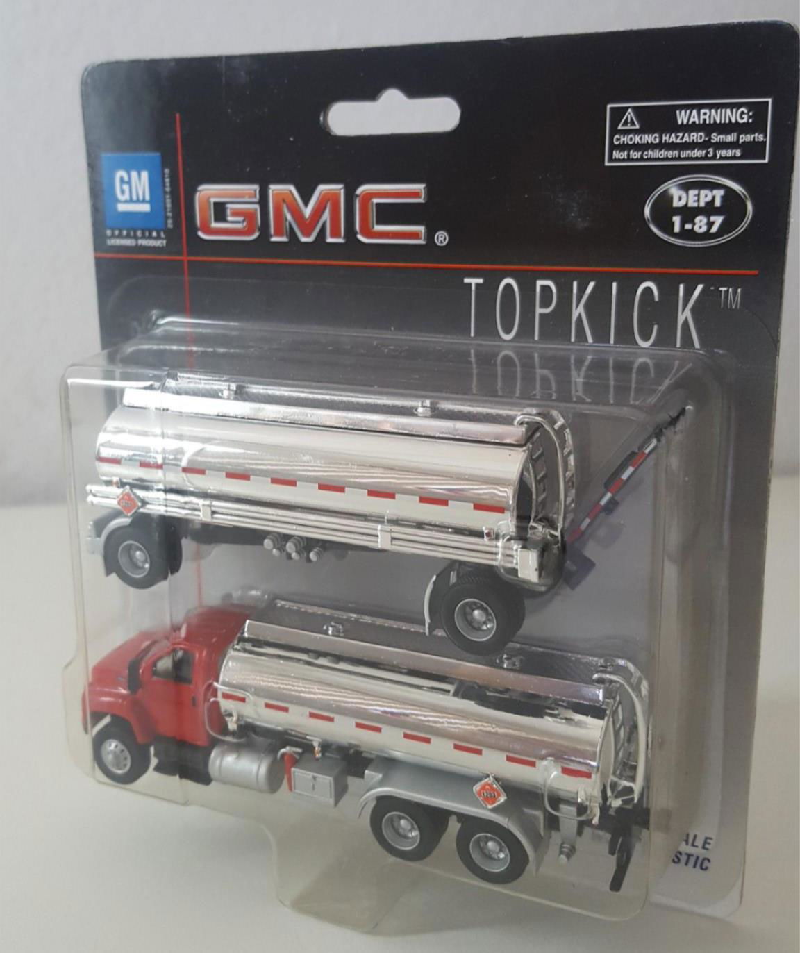 BOLEY Dept 1-87 HO Scale 301816 GMC TOPKICK TANK TRUCK Trailer Chrome Gas Tanks - ModelsPower