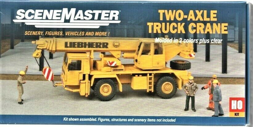 Walthers HO 1/87 Scale TWO-AXLE TRUCK CRANE w/ Boom 360° Positionable Outriggers - ModelsPower