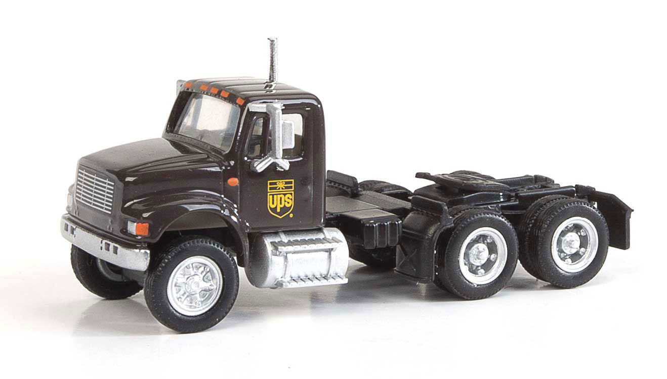 Walthers HO 1/87 UPS International 4900 Dual-Axle Semi Tractor w/ Bowtie Shield - ModelsPower