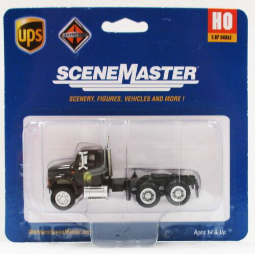 Walthers HO 1/87 UPS International 4900 Dual-Axle Semi Tractor w/ Bowtie Shield - ModelsPower