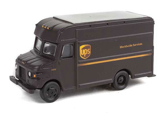 Walthers SceneMaster (Preiser) 1/87 HO Scale UPS DELIVERY TRUCK w/ DRIVER FIGURE - ModelsPower