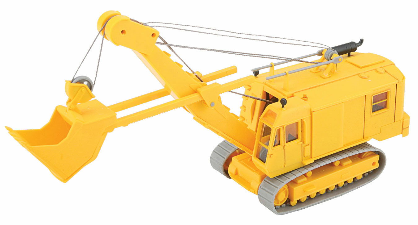 Walthers HO 1/87 Scale CABLE EXCAVATOR w/ Detailed Crawler Chassis Boom & Bucket - ModelsPower