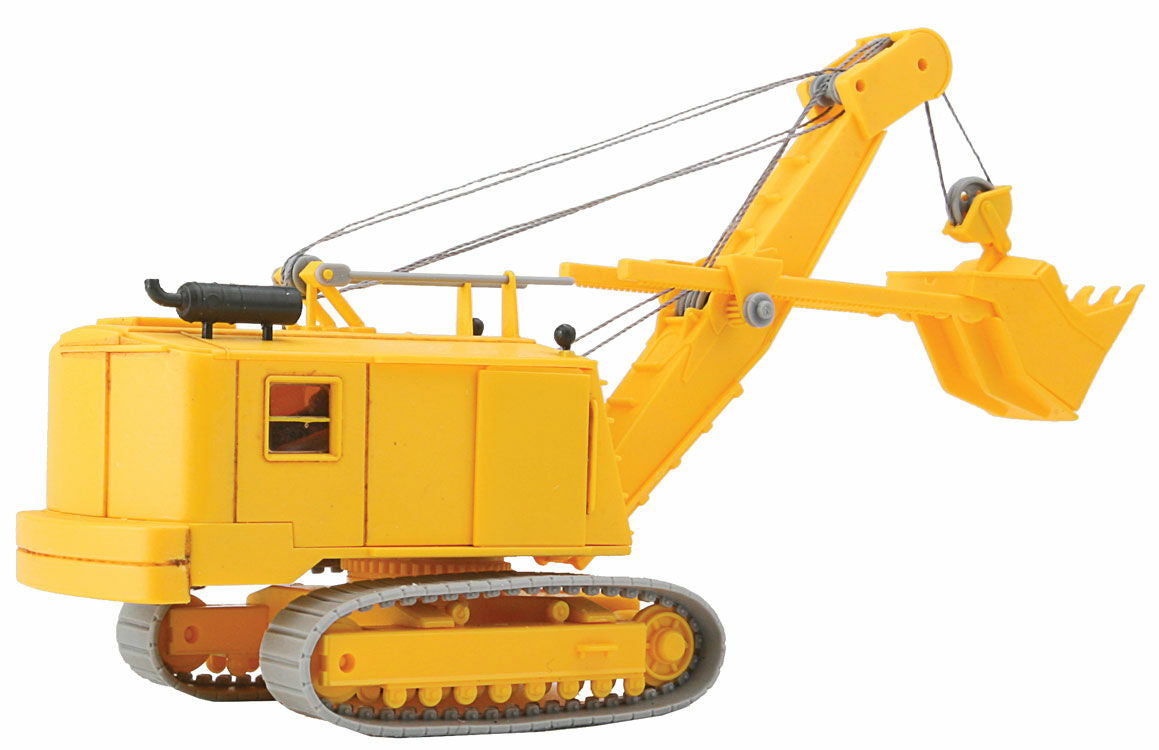 Walthers HO 1/87 Scale CABLE EXCAVATOR w/ Detailed Crawler Chassis Boom & Bucket - ModelsPower