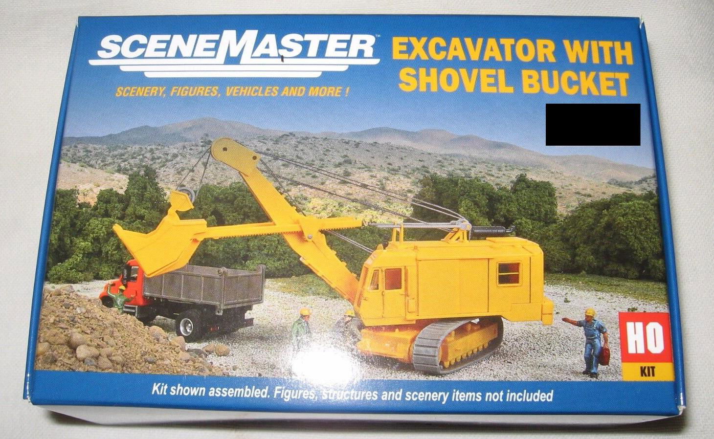 Walthers HO 1/87 Scale CABLE EXCAVATOR w/ Detailed Crawler Chassis Boom & Bucket - ModelsPower