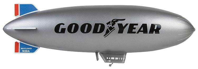 FALLER 1/160 N Scale GOODYEAR GZ-20a Blimp Airship Kit w/Ganola, Hull, Blue Fins - ModelsPower