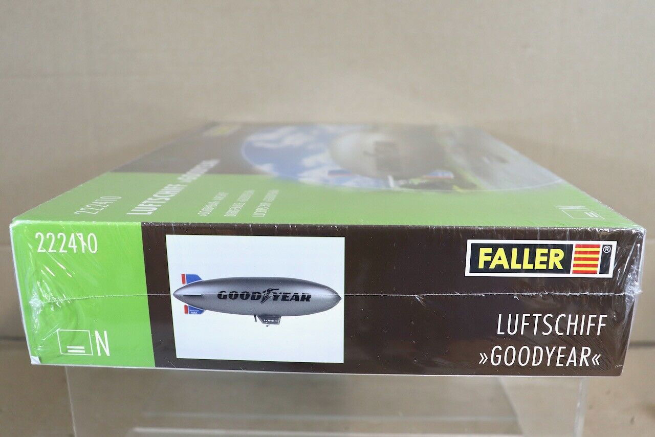 FALLER 1/160 N Scale GOODYEAR GZ-20a Blimp Airship Kit w/Ganola, Hull, Blue Fins - ModelsPower