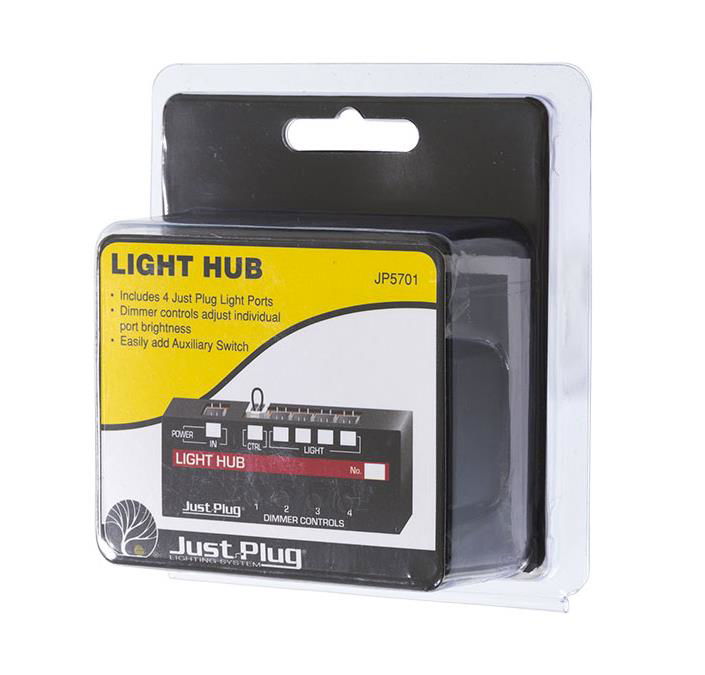 Light Hub & Power Supply for JUST PLUG Lighting System-WoodlandScenics 5701+5770 - ModelsPower