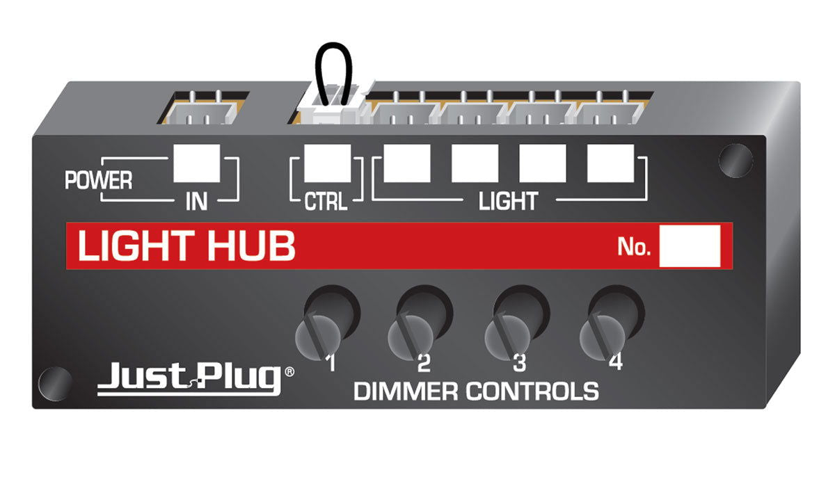 Light Hub & Power Supply for JUST PLUG Lighting System-WoodlandScenics 5701+5770 - ModelsPower