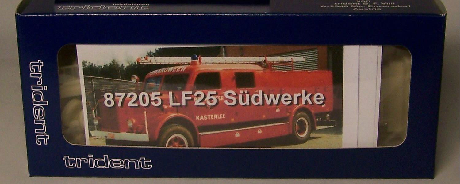 Trident Military HO 1/87 German Sudwerke/Metz "Krupp" LF25 Fire Truck Resin Kit - ModelsPower