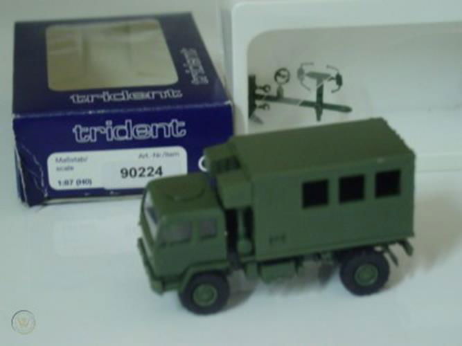 Trident 1/87 HO Military US / NATO M1079 LMTV Mobile Shop Van Tactical Vehicle - ModelsPower