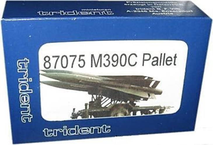 Trident Military 1/87 HO US/NATO M390C Transport Platform with 3 Missiles SAMs - ModelsPower