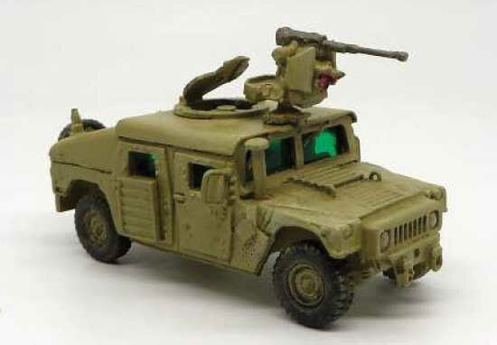 Trident Military HO 1/87 US Army M1114 Hummer w/ Roof Gun - Unpainted Resin Kit - ModelsPower