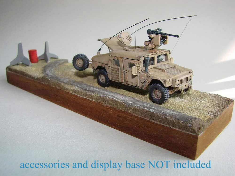 Trident Military HO 1/87 US Army M1114 Hummer w/ Roof Gun - Unpainted Resin Kit - ModelsPower