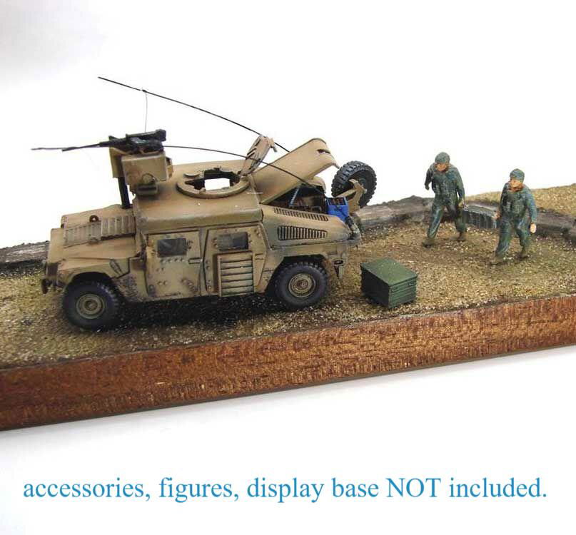 Trident Military HO 1/87 US Army M1114 Hummer w/ Roof Gun - Unpainted Resin Kit - ModelsPower