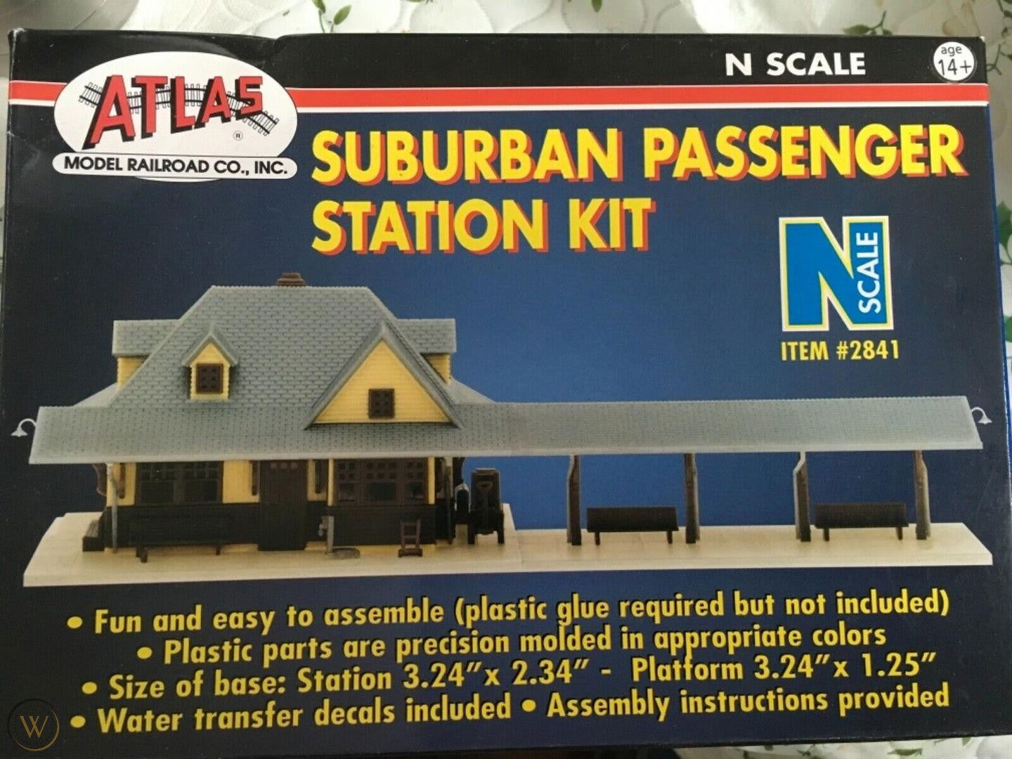 Atlas 1/160 N Scale PASSENGER STATION Commuter/Rural Stop North American Depot - ModelsPower