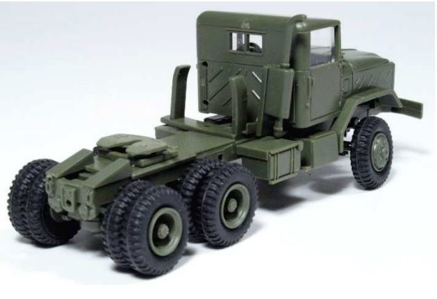 HERPA MiniTanks 1/87 HO Scale Military M931 Semi Tractor w/ Tank Trailer 744492 - ModelsPower