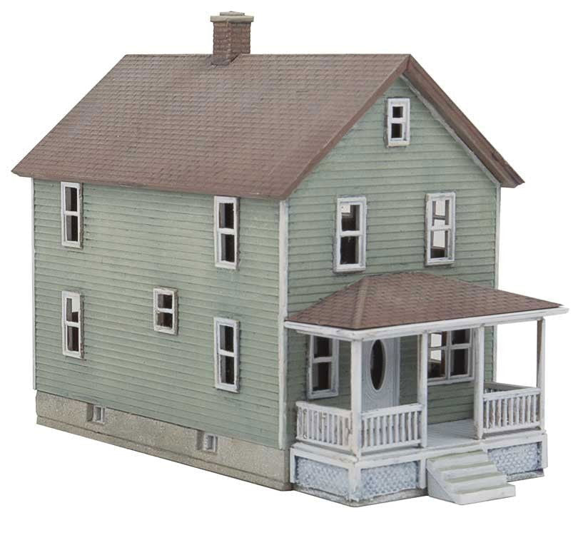 WALTHERS Cornerstone 933-3888 N Scale TWO-STORY FRAME HOUSE front walls+porches - ModelsPower