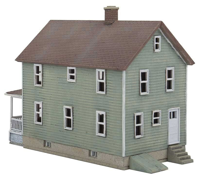 WALTHERS Cornerstone 933-3888 N Scale TWO-STORY FRAME HOUSE front walls+porches - ModelsPower