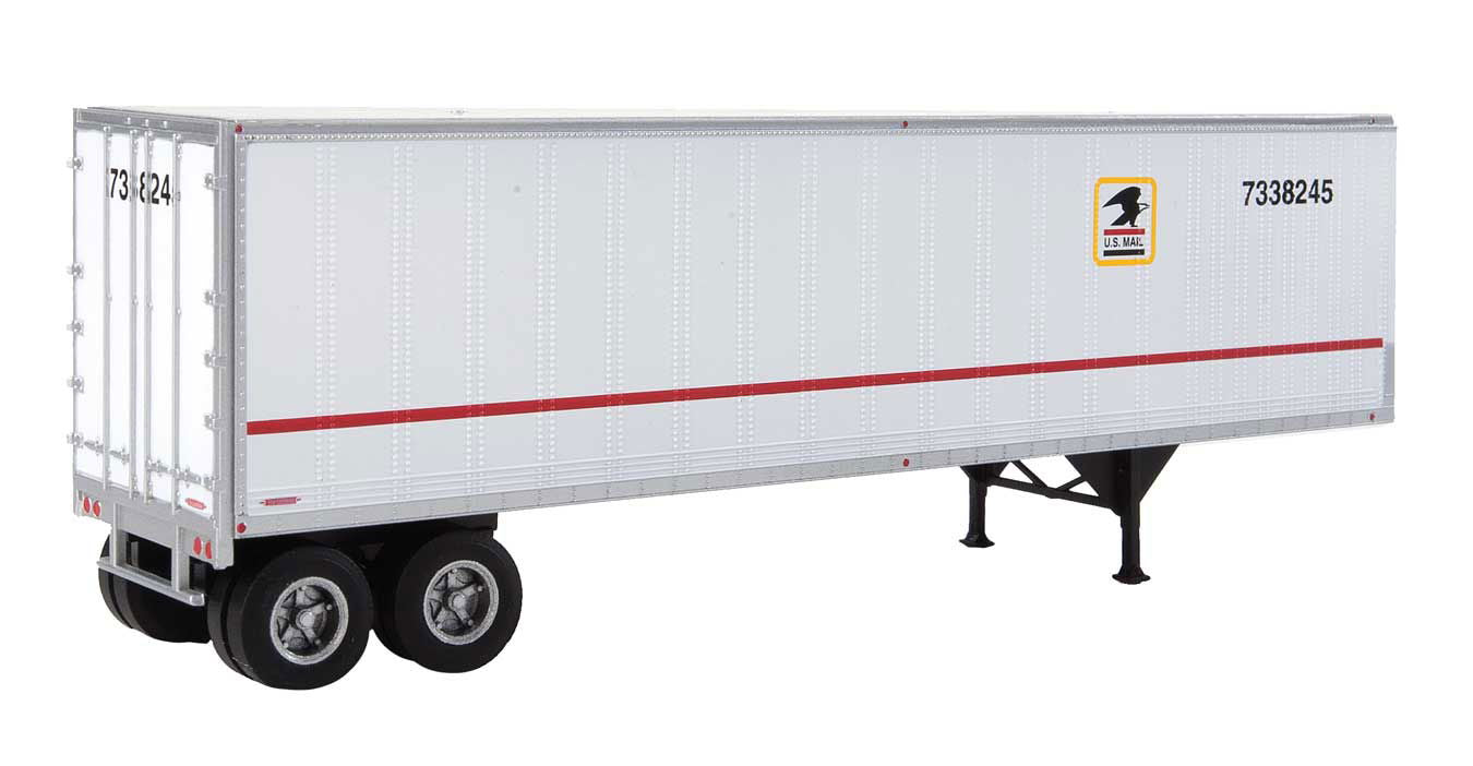 Walthers SceneMaster HO Scale USPS Postal Service 40' Trailmobile Trailer 2-Pack - ModelsPower