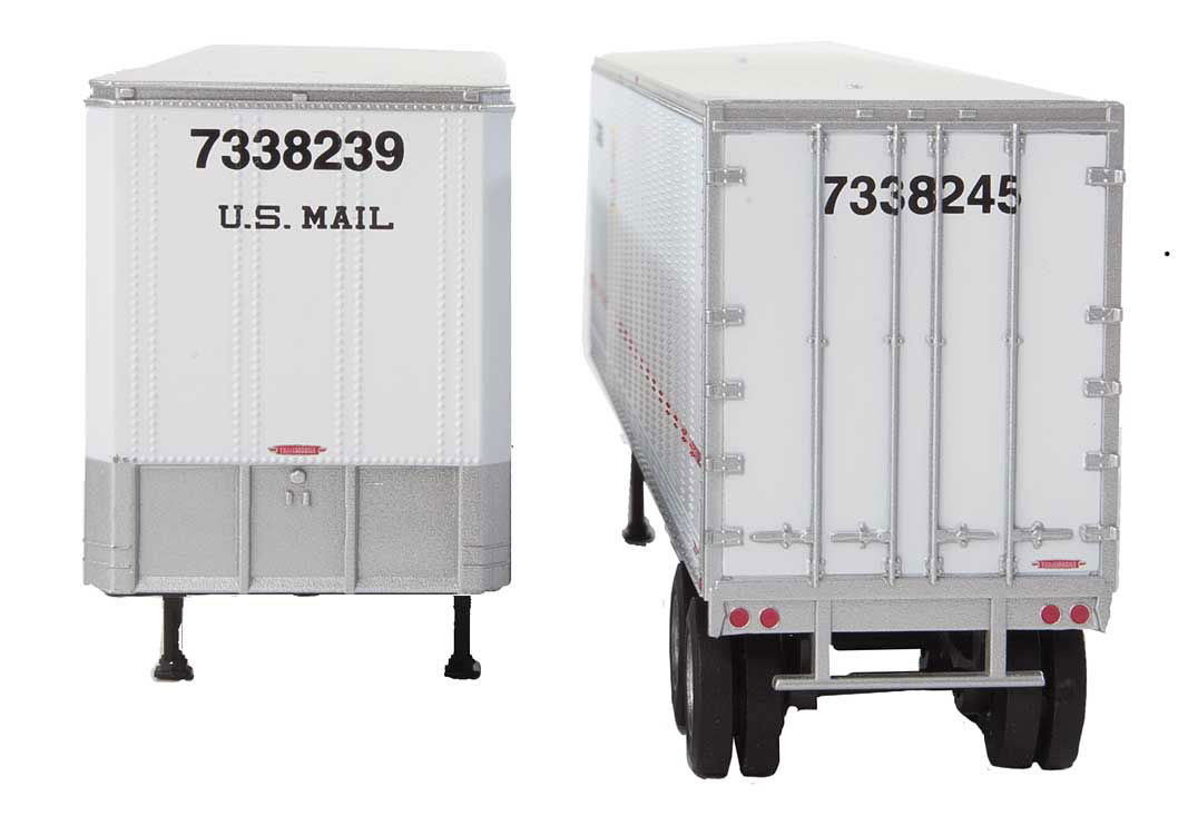 Walthers SceneMaster HO Scale USPS Postal Service 40' Trailmobile Trailer 2-Pack - ModelsPower