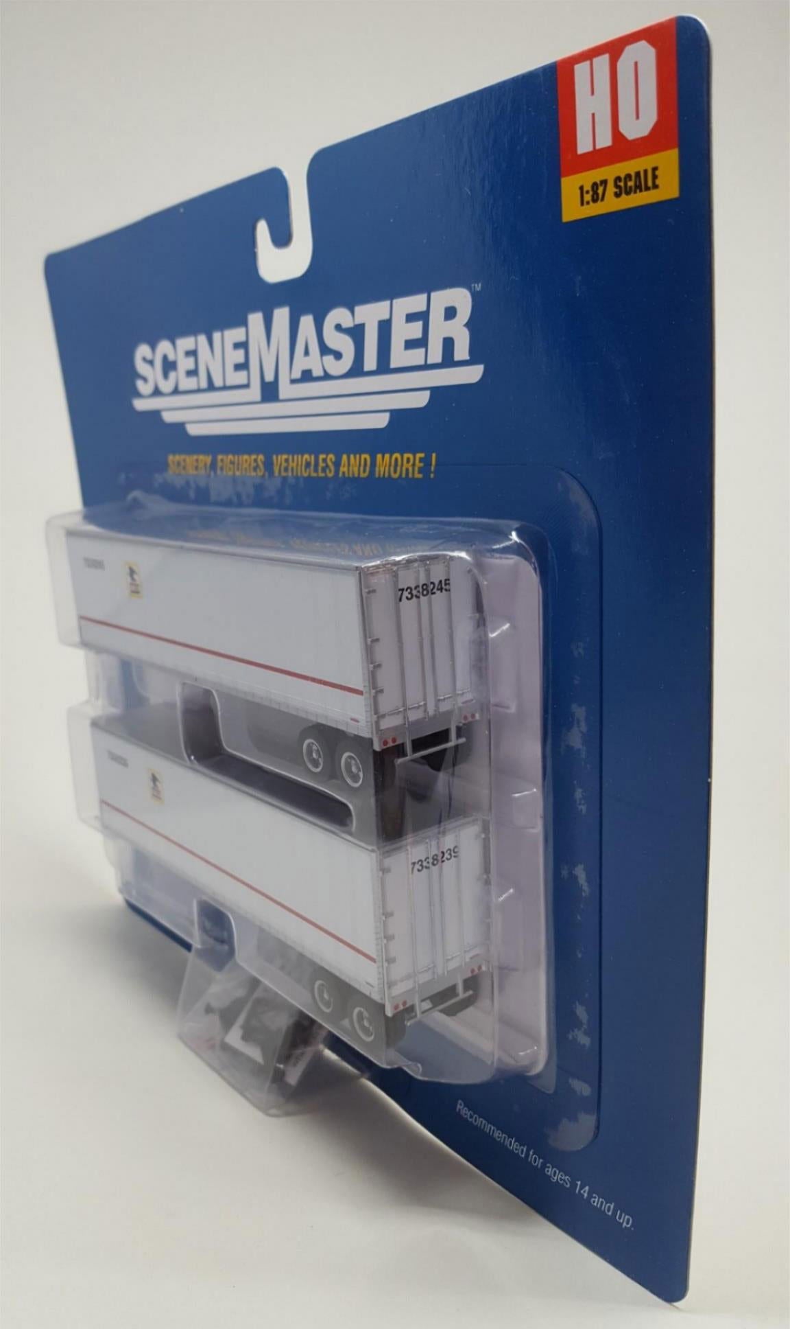 Walthers SceneMaster HO Scale USPS Postal Service 40' Trailmobile Trailer 2-Pack - ModelsPower